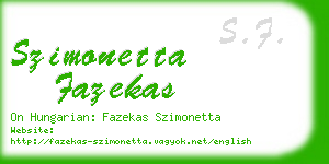 szimonetta fazekas business card